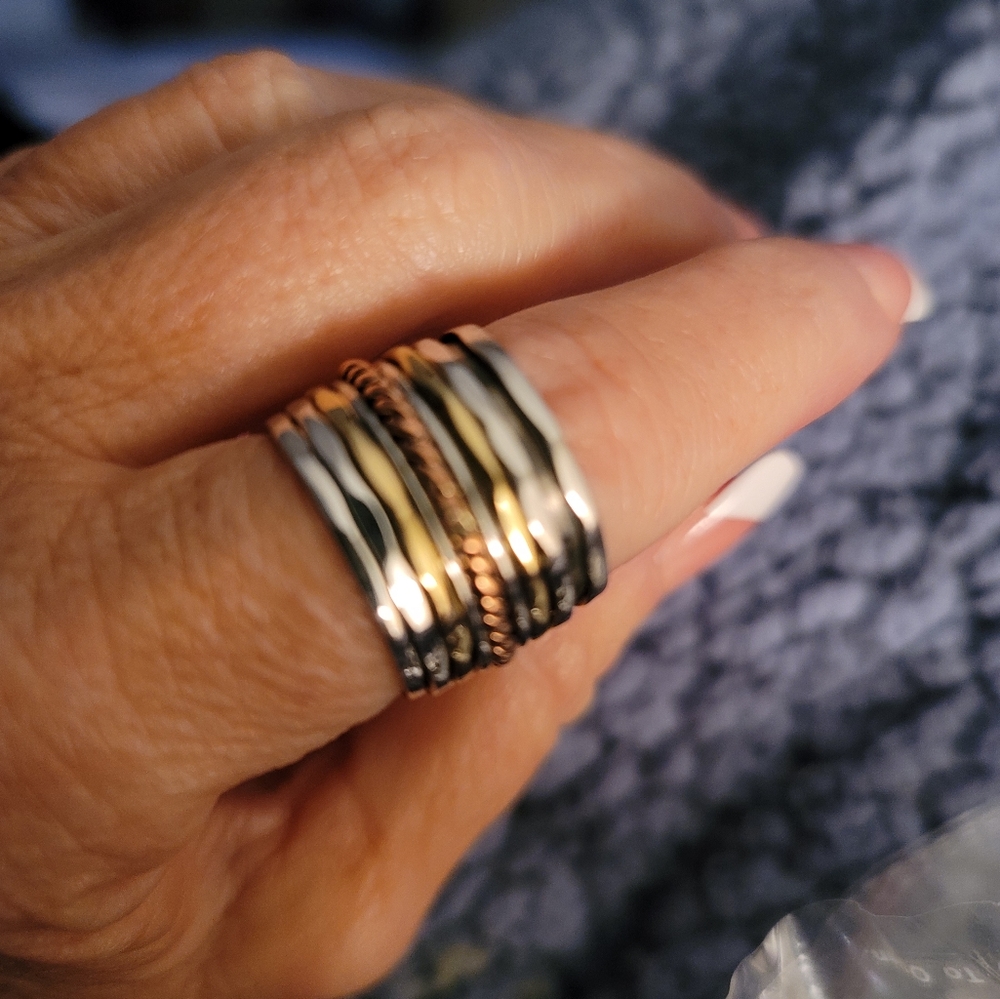 Beautiful, Unique Solid Sterling Silver Fidget/Sp… - image 2